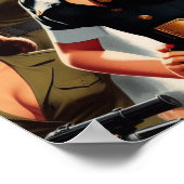 Poster Montage militaire vintage (Coin)