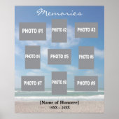 Poster Montage photo avec arrière - plan océanique (Devant)