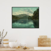 Poster Montagne bleue du lac Eagle, paysage d'Adirondack (Cuisine)