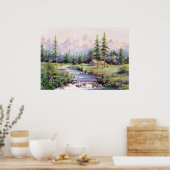 Poster MONTAGNE CABINE par SHARON SHARPE (Cuisine)