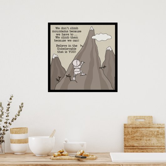 Poster Montagne Climat (Cuisine)