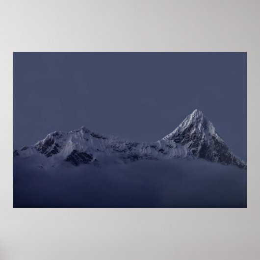 POSTER MONTAGNE COUVERTE DE GLACE (Devant)
