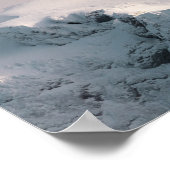 Poster Montagne couverte de neige (Coin)