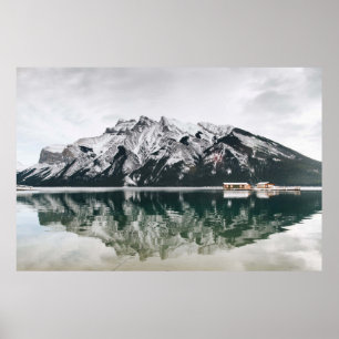 POSTER MONTAGNE COUVERTE DE NEIGE