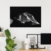 Poster Montagne couverte par le soleil (Bureau à domicile)