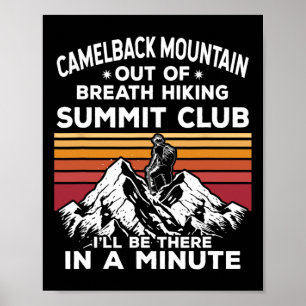 Poster Montagne de Camelback Hors d'Haleine Randonnée Som