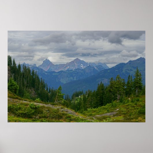 Poster Montagne de chèvres (Devant)