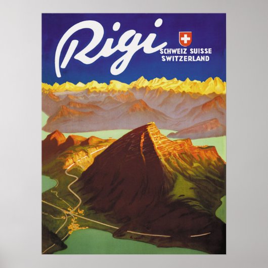 Poster Montagne de Rigi, Suisse (Devant)