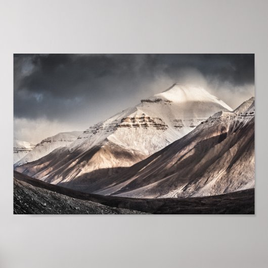 Poster Montagne de Svalbard (Devant)