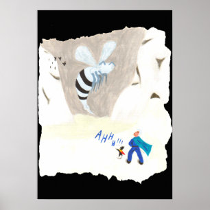 Poster Montagne des déchets de glace