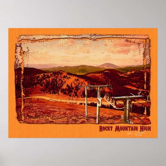 Poster Montagne des Rocheuses (Devant)