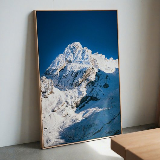 Poster Montagne enneigée