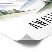 Poster montagne, flânerie, aventure vous attend (Coin)