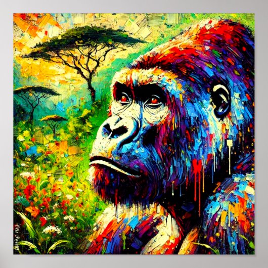 POSTER MONTAGNE GORILLA 2 (Devant)