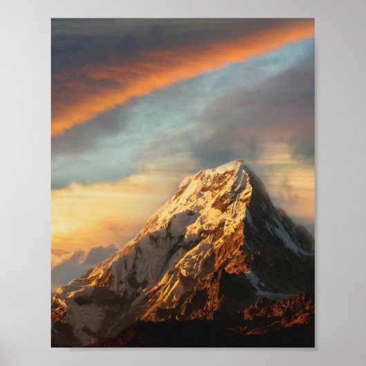 Poster Montagne majestueuse (Devant)