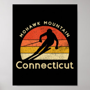 Poster Montagne Mohawk de Ski vintage