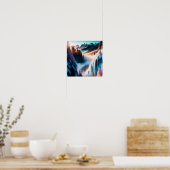 Poster Montagne Neige (Cuisine)