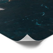 Poster Montagne neigeuse (Coin)