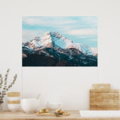 Poster Montagne neigeuse (Cuisine)