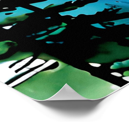 Poster Montagne Paysage Aventure (Coin)