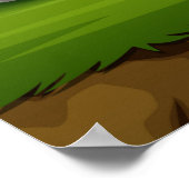 Poster Montagne rocheuse naturelle (Coin)