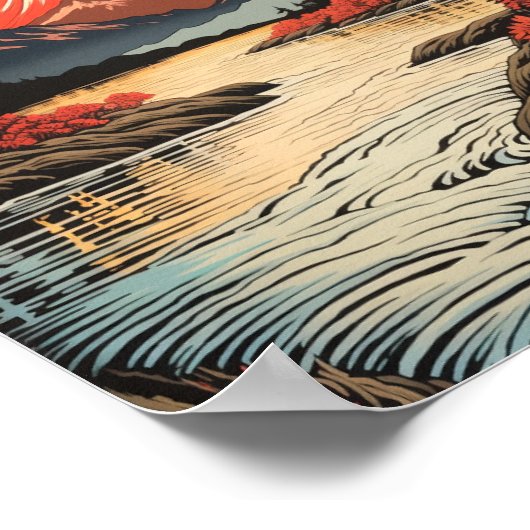 Poster Montagne 🏔️ & soirée Soleil ☀️ (Coin)