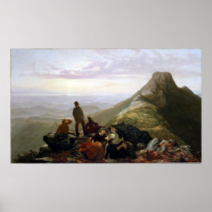 Poster Montagne tardive de Mansfield de partie de Jerome