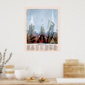 Poster Montagnes 1851 (Cuisine)