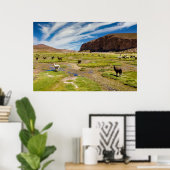 Poster Montagnes | Andes boliviennes (Bureau à domicile)