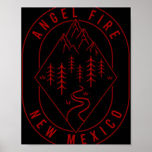 Poster Montagnes Angel Fire Nouveau-Mexique Randonnée Ext