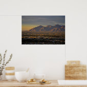 Poster Montagnes au crépuscule (Cuisine)