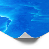 Poster Montagnes bleues. Motif fractal (Coin)