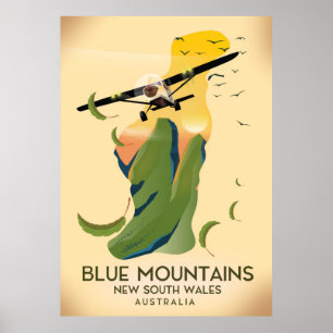 Poster Montagnes Bleues Nouvelle-Galles du Sud Australie