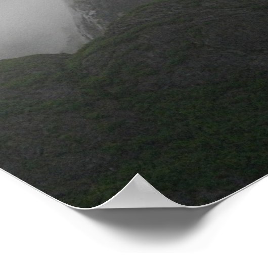 Poster montagnes brumeuses (Coin)