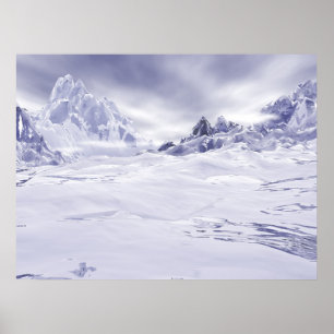 Poster Montagnes brumeuses