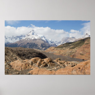 Poster Montagnes couronnées de neige