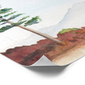 Poster Montagnes d'aquarelle inspirées et spirituelles (Coin)