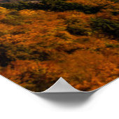 Poster Montagnes d'automne et brouillard dans la vallée (Coin)