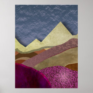 Poster Montagnes de mûrier