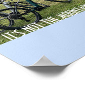 Poster Montagnes de persévérance et cyclisme motivationne (Coin)