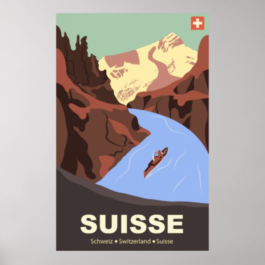 Poster Montagnes de Suisse (Devant)