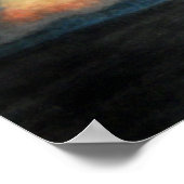 Poster montagnes en feu (aquarelle) (Coin)