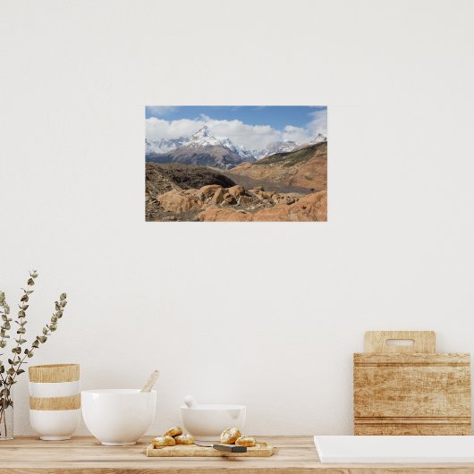 Poster Montagnes Enneigées (Cuisine)