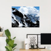 Poster Montagnes enneigées dans les alpes suisses (Bureau à domicile)