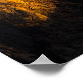 Poster Montagnes ensoleillées couvertes de nuages (Coin)