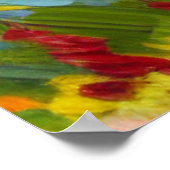 Poster Montagnes et Fleurs (Coin)