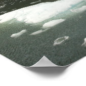 Poster Montagnes et icebergs Imprimer (Coin)