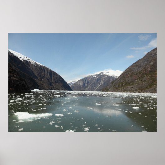 Poster Montagnes et icebergs Imprimer (Devant)