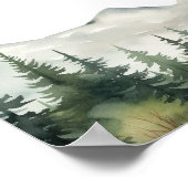 Poster Montagnes et Pins 15 Tables Plan de table de maria (Coin)