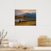 Poster Montagnes | Jacques Mountain Range Alberta Canada (Cuisine)